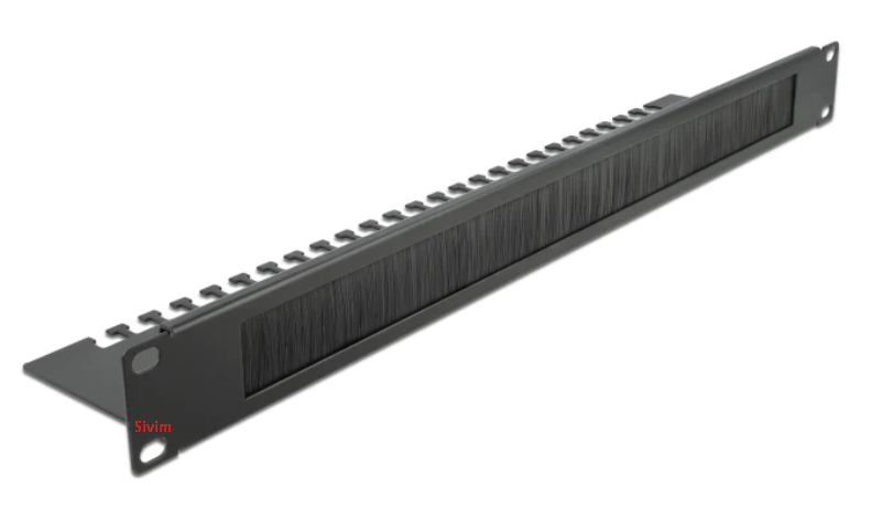 פאנל שערות 1U עם מגש | סיבים