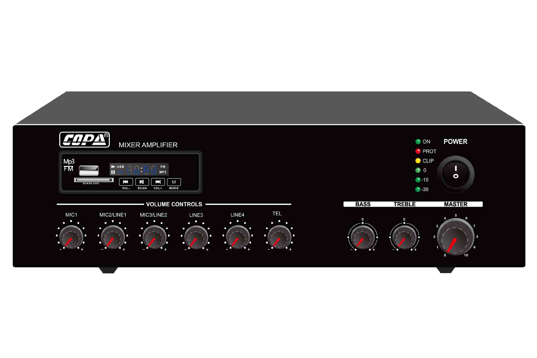 מגבר מיקסר מיני 60/120W כולל נגן דגם 31000E