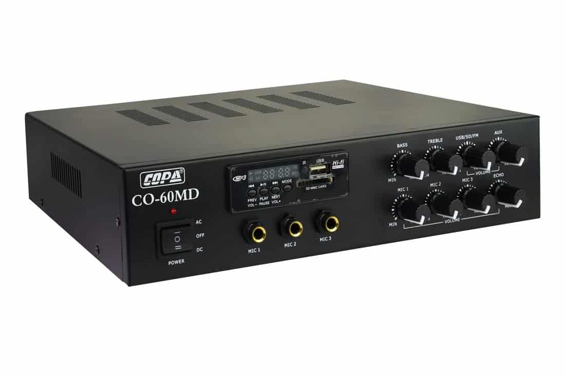 מגבר מיקסר מיני 30/60W כולל נגן דגם 31000J