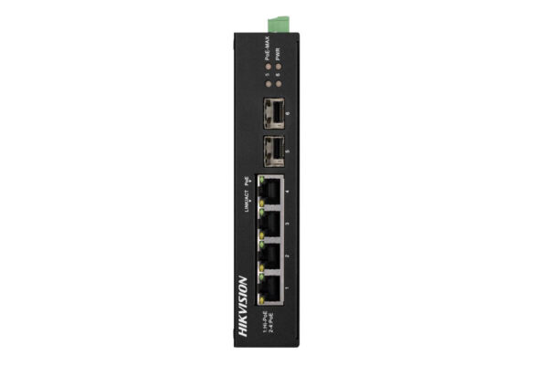 סוויצ' 4+2 PoE 1G תעשייתי בהספק 65W