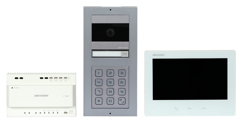 ערכת קיט אינטרקום הכולל מסך דגם  DS-KIS704EY-ACW2/Al