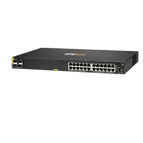 סוויץ' תעשייתי מוקשח 24 פורטים Gigabit PoE+ עם 4 פורטי SFP דגם CX 6000 R8N87B HPE Aruba Networking