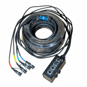 מולטי כבל תקשורת Cat6A עם 4 ערוצים - באורך 30 מטר