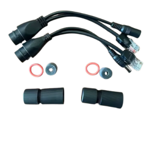 כבל PoE Splitter להוצאת מתח 12V עם אנטיגרון למחבר RJ45