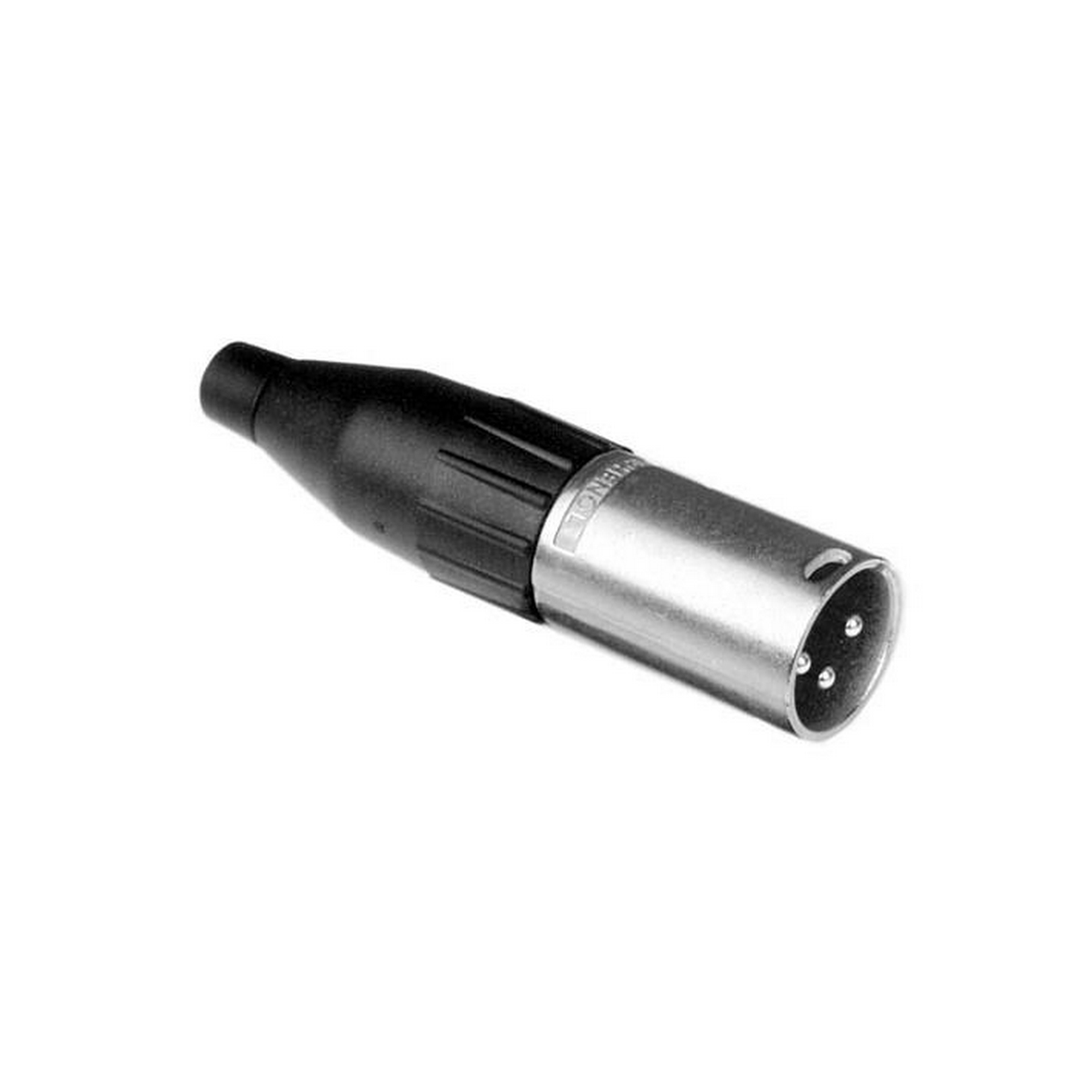 מחבר XLR 3 pin זכר עובי כבל חיצוני 6.5mm עד 8mm מבית‏ AMPHENOL דגם AC3MMJ