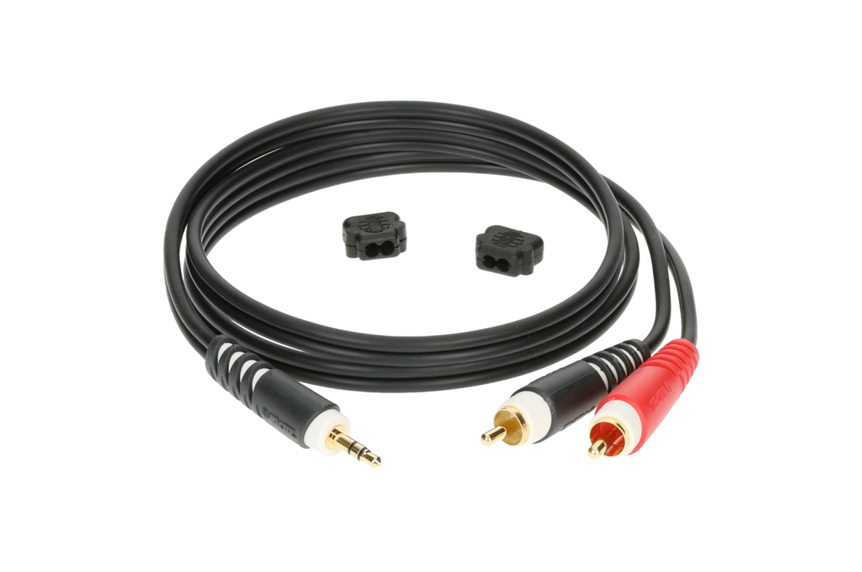 כבל 3.5-2RCA מקצועי, באורך 3 מ`, דגם AY7-0300