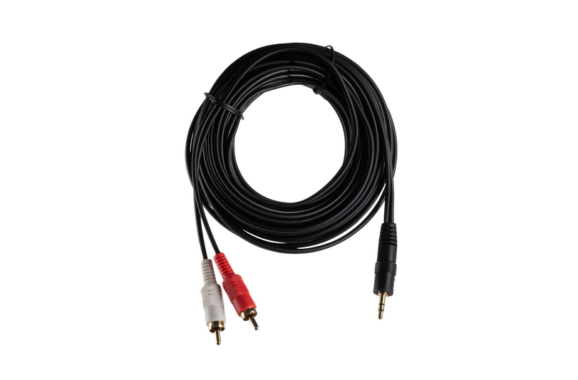 כבל PL3.5mm ל 2 RCA אורך 10 מ', דגם C-3.5-2RCA/10