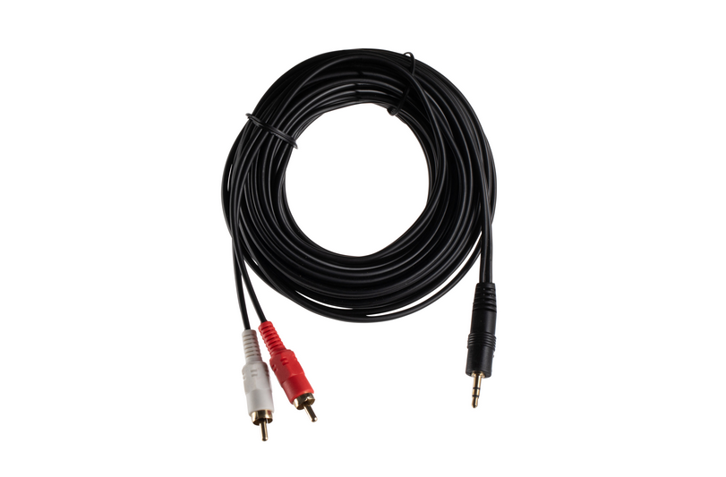 כבל PL 3.5 mm זכר ל2 RCA זכר 5 מטר דגם CTL-3.5-2RCA/5