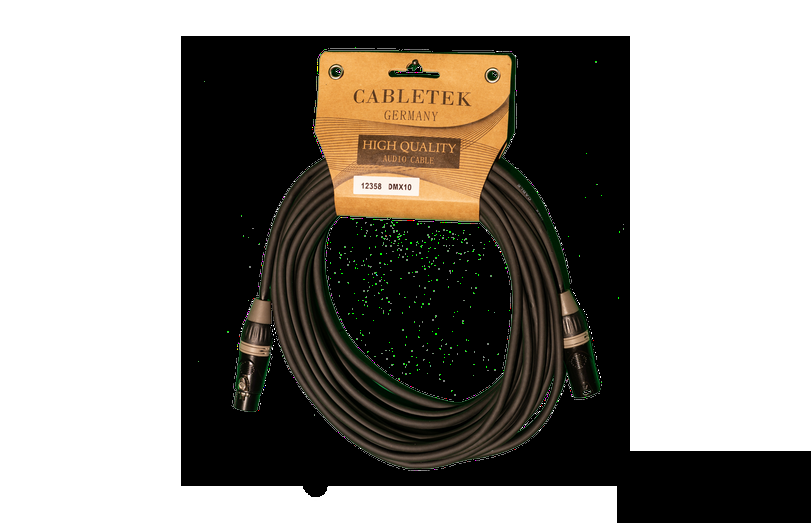 כבל XLR DMX באורך 10 מטר דגם DMX10