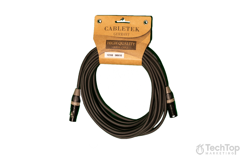 כבל XLR DMX באורך 10 מטר דגם DMX10