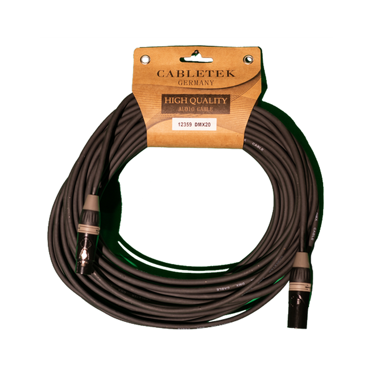 כבל XLR DMX באורך 20 מטר דגם DMX20