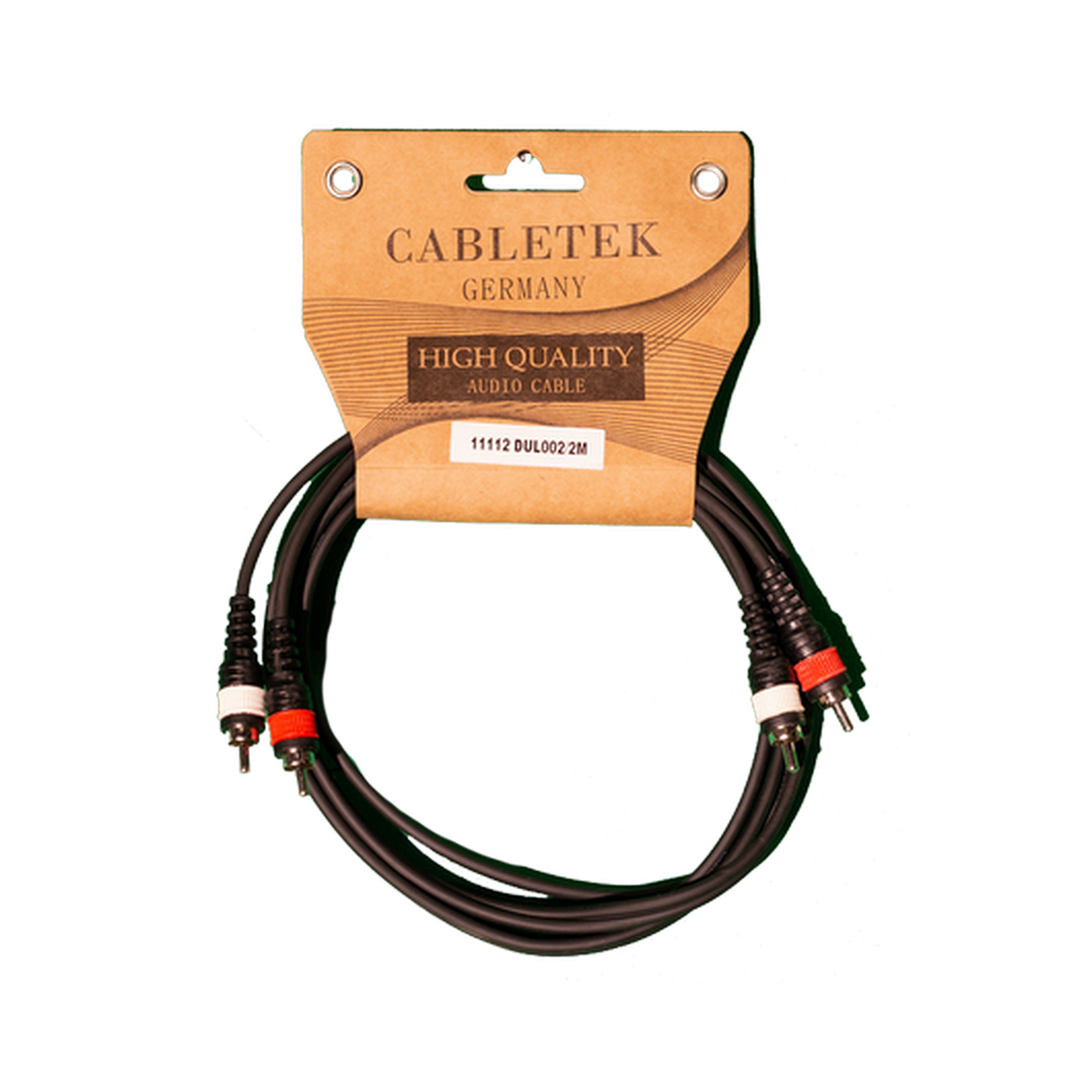 כבל סאונד 2 RCA ל RCA 2 באורך 2 מטר דגם DUL002/2M