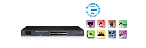 PoES-16250GCL+2SFP