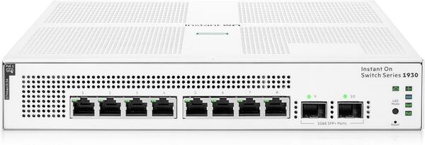 מתג רשת מנוהל 8 יציאות עם PoE 124W ו-2 SFP דגם S5E27A
