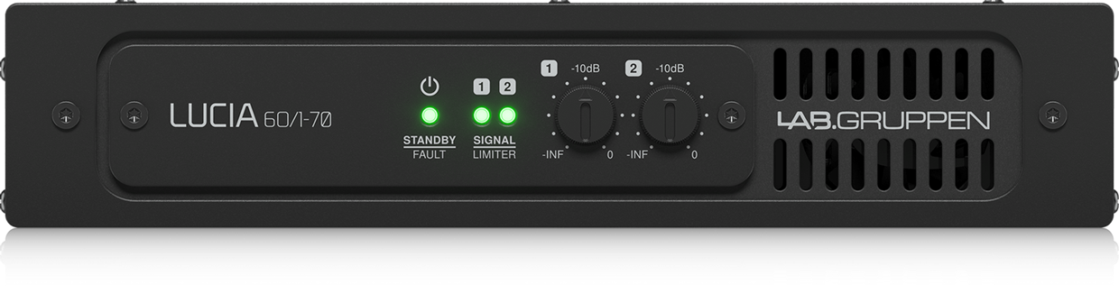 מגבר שנאי קו מונו להתקנות 70V עם LAB GRUPPEN 60/1-70 - 1x60W - DSP