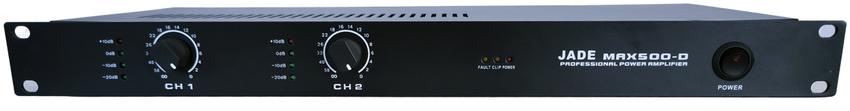 מגבר הספק JADE MAX-500D ,2x500W 4ohms