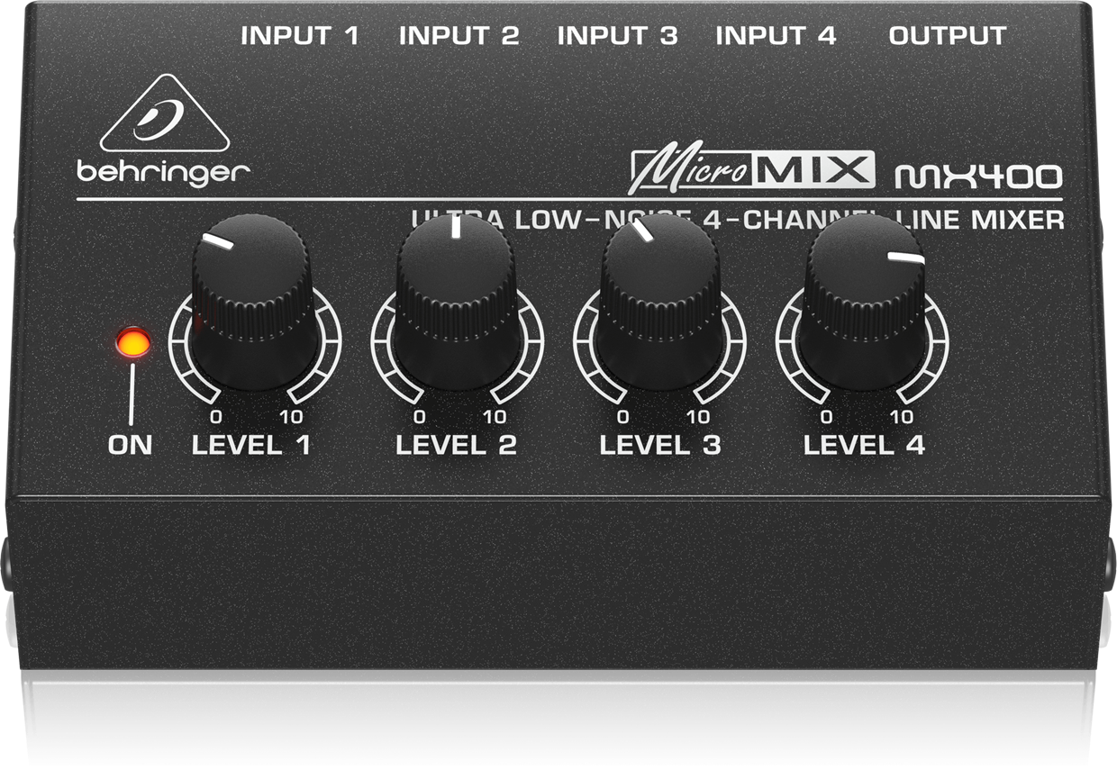 מיקסר 4 ערוצי ליין Behringer MX400
