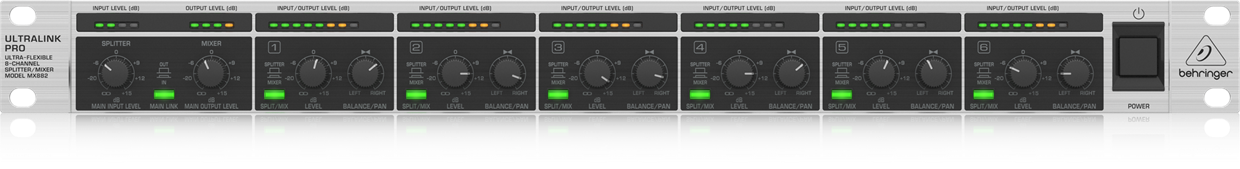 מפצל / מיקסר 8 ערוצים BEHRINGER MX882