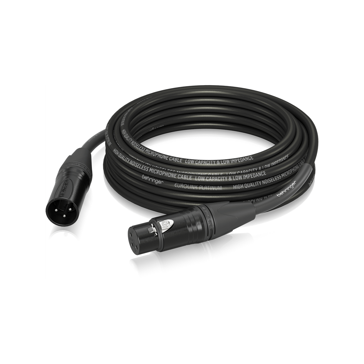 כבל סאונד למיקרופון עם מחברי NEUTRICK ברמת PLATINUM מאוזן 10 מטר דגם PMC-1000