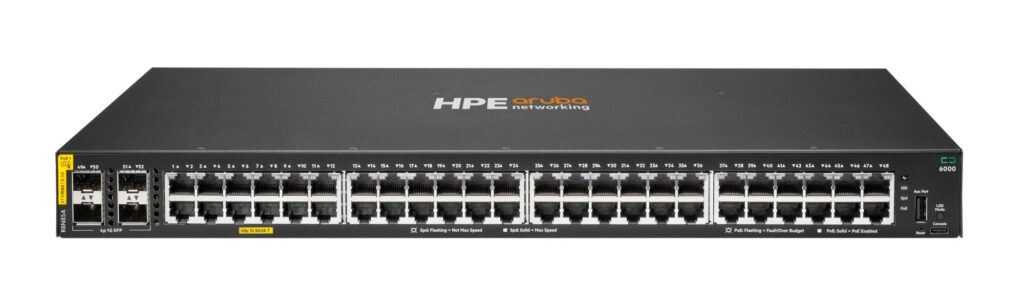 מתג רשת מנוהל 48 יציאות עם PoE+ 370W ו-4 SFP דגם R8N85B