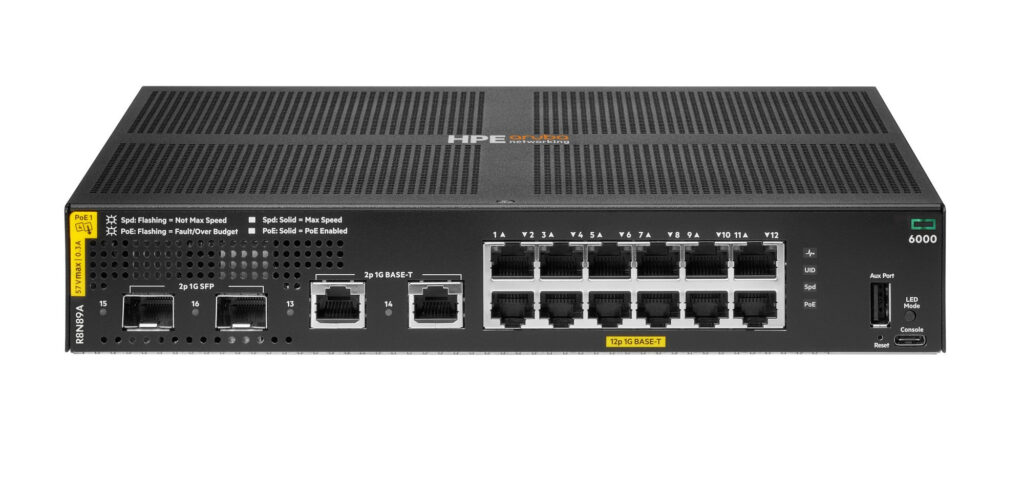 מתג רשת מנוהל 12 יציאות עם PoE+ 139W ו-2 SFP דגם R8N89B