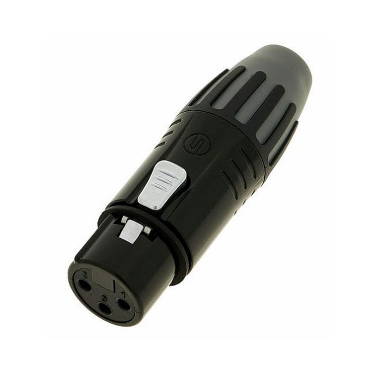 מחבר XLR נקבה 3 פין על כבל צבע שחור