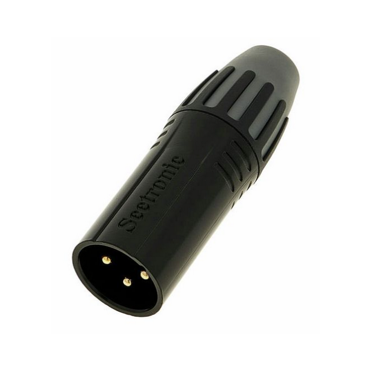 מחבר XLR זכר 3 פין על כבל צבע שחור