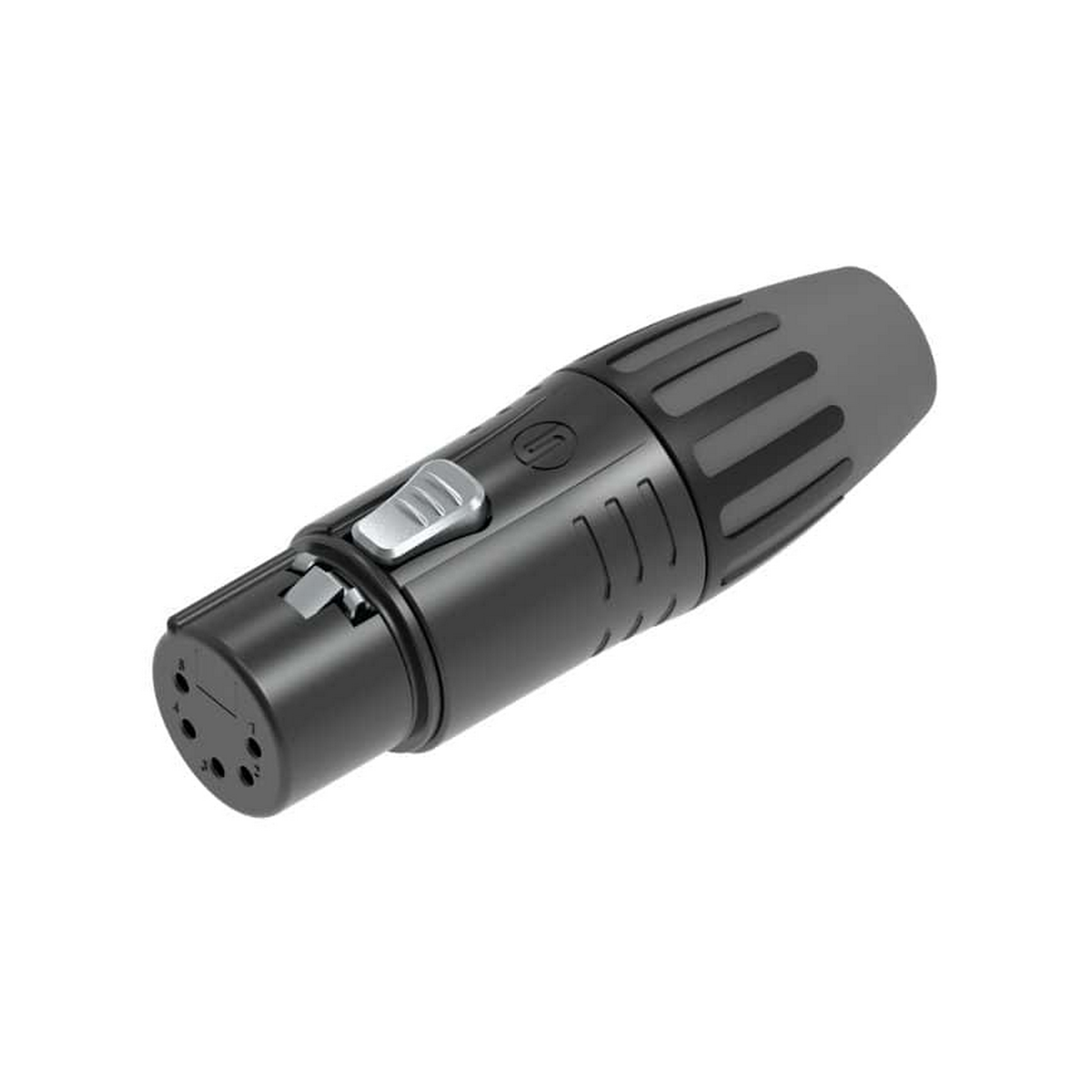 מחבר XLR זכר 5 פין על כבל צבע שחור