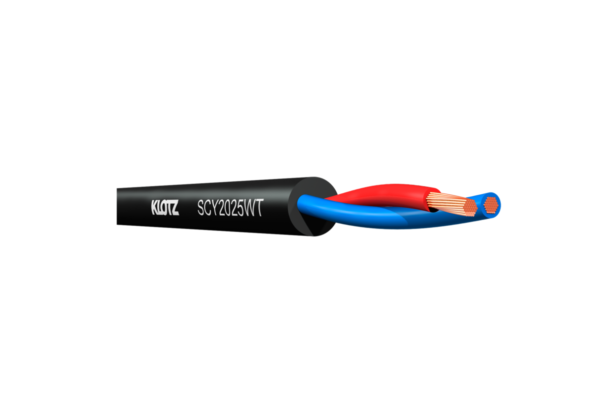 כבל רמקול להתקנות 2x6.0, אורך גליל 100 מטר (Watertight)