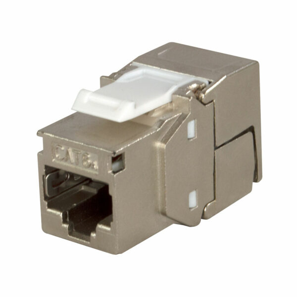 קיסטון (שקע נקבה) Cat6A ממוגן RJ45 תומך 10GBase-T SIVIM
