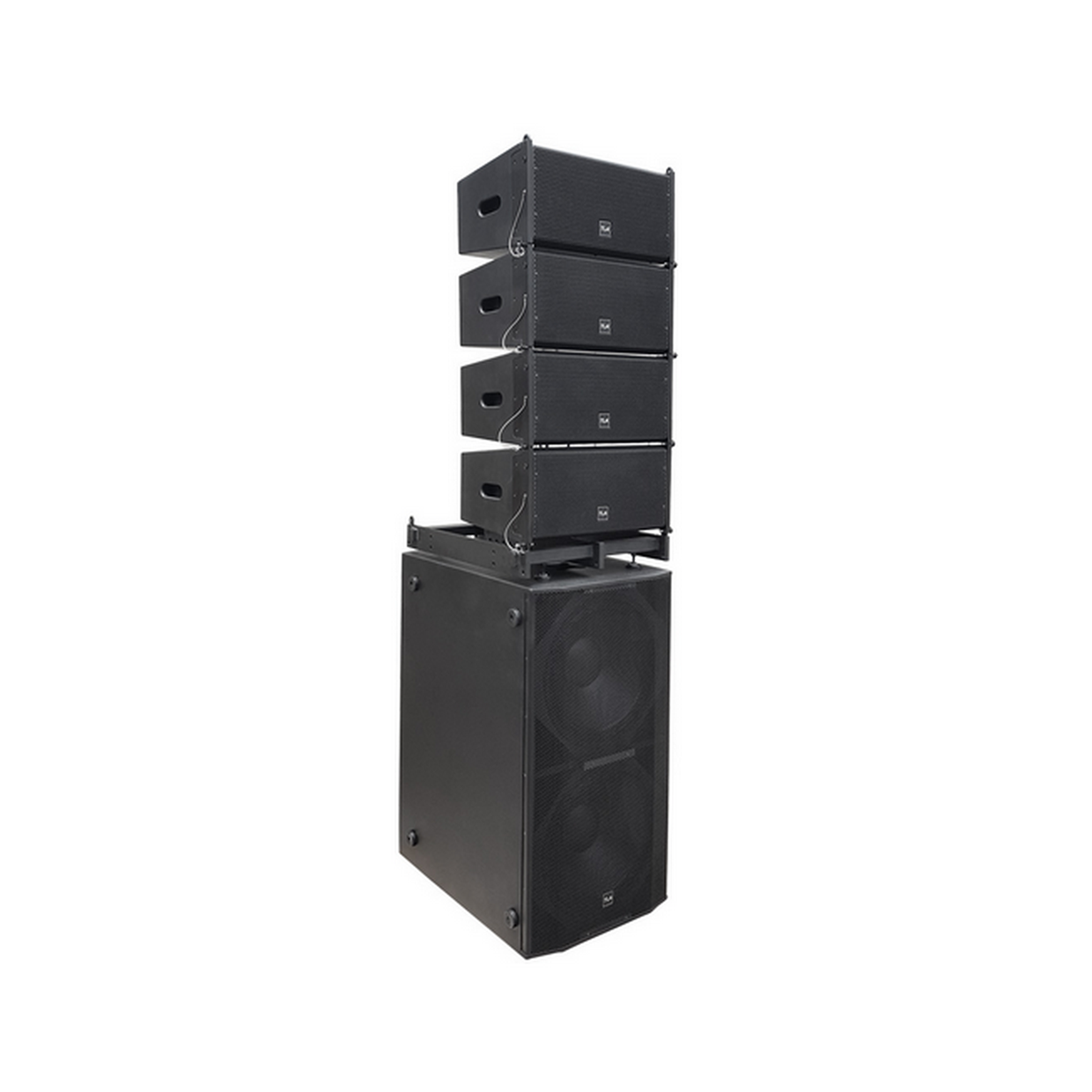 רמקולים פאסיביים 2X1"+ 1X10" LINE ARRAY, בצבע שחור