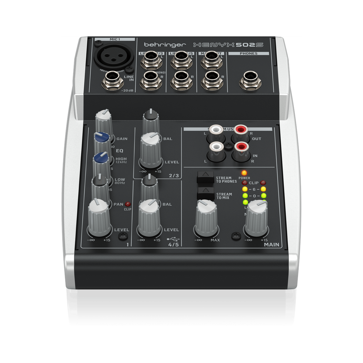 מיקסר אנלוגי פרימיום עם 5 כניסות X502S כולל ממשק USB