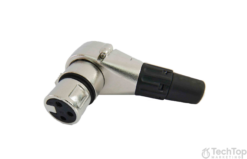 מחבר XLR כבל נקבה 3 פין זוויתי XFC3A