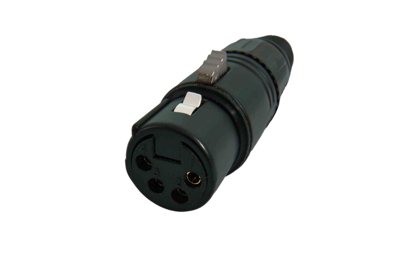 מחבר XLR כבל נקבה 4 פין מקצועי XFC4