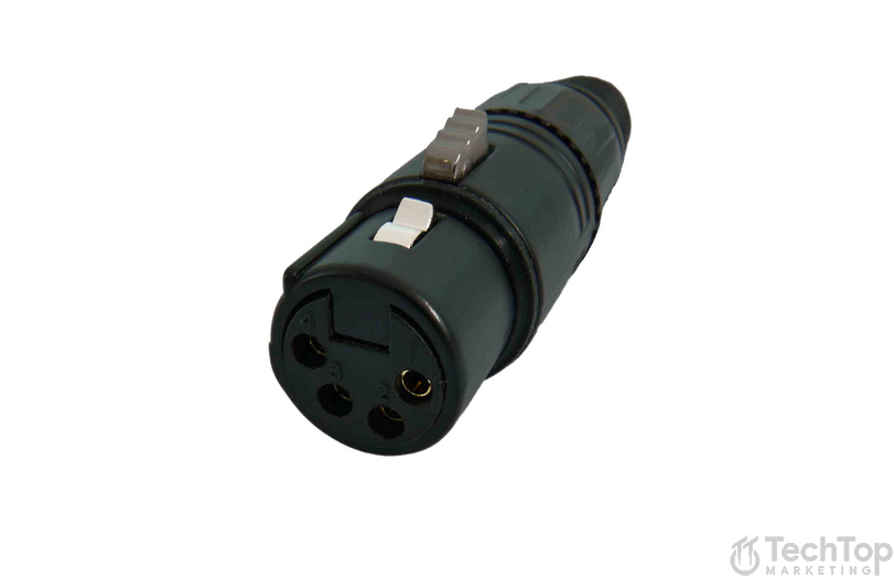 מחבר XLR כבל נקבה 4 פין מקצועי XFC4