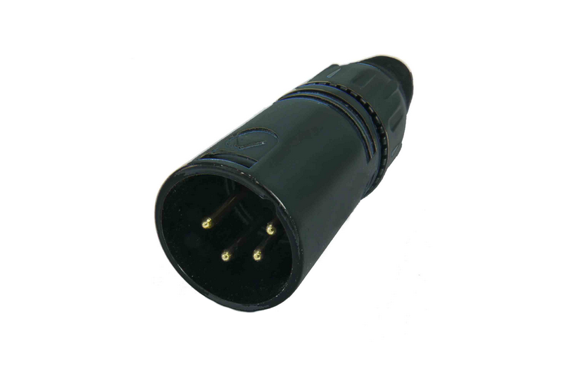 מחבר XLR כבל זכר 4 פין מקצועי XMC4