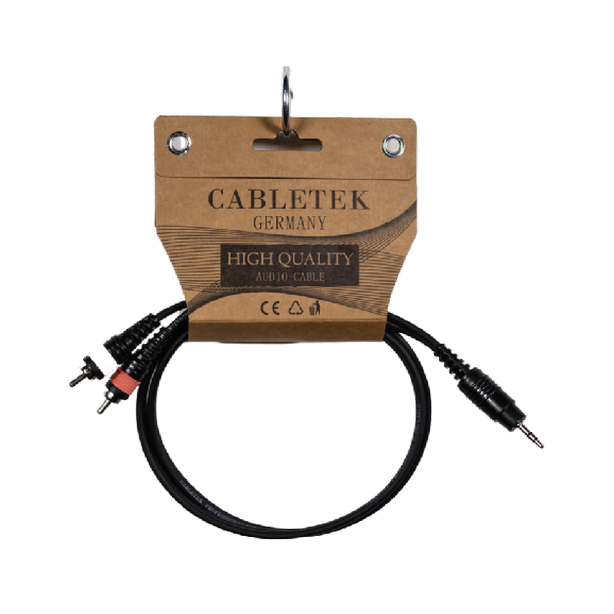 כבל Y PL 3.5mm ל 2*RCA באורך 3 מטר דגם Y-001