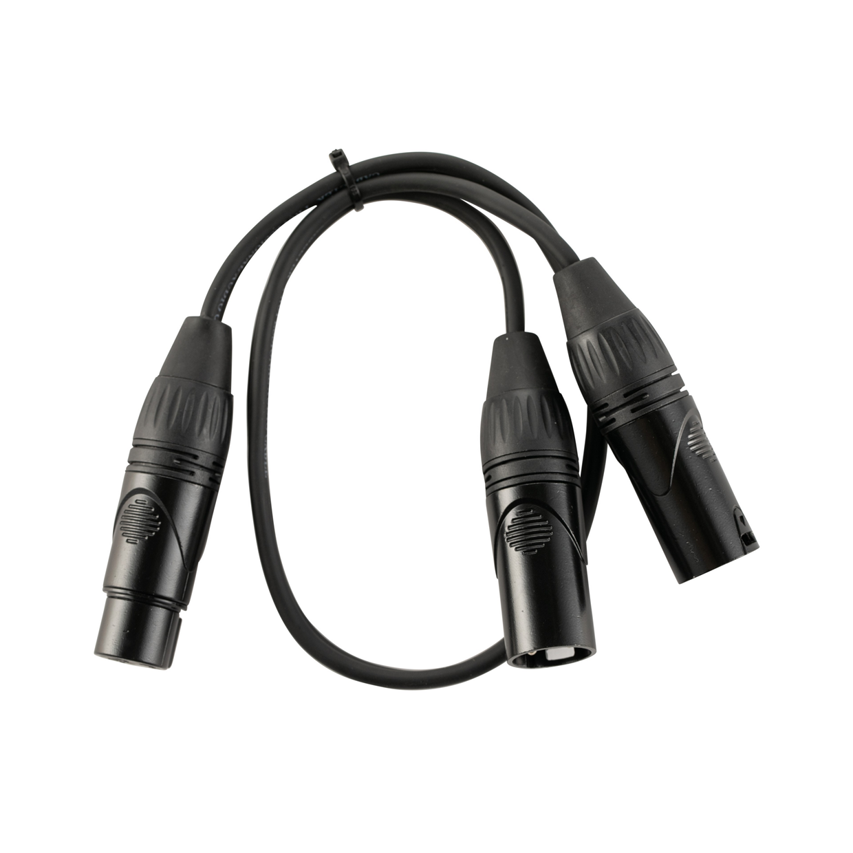 כבל Y פיצול, XLR נקבה ל- 2 XLR זכר, דגם YXF2XM