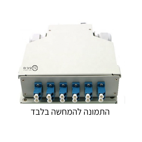 פנל אופטי מתכתי לפס דין ל-6xSC כפול או 6xLC